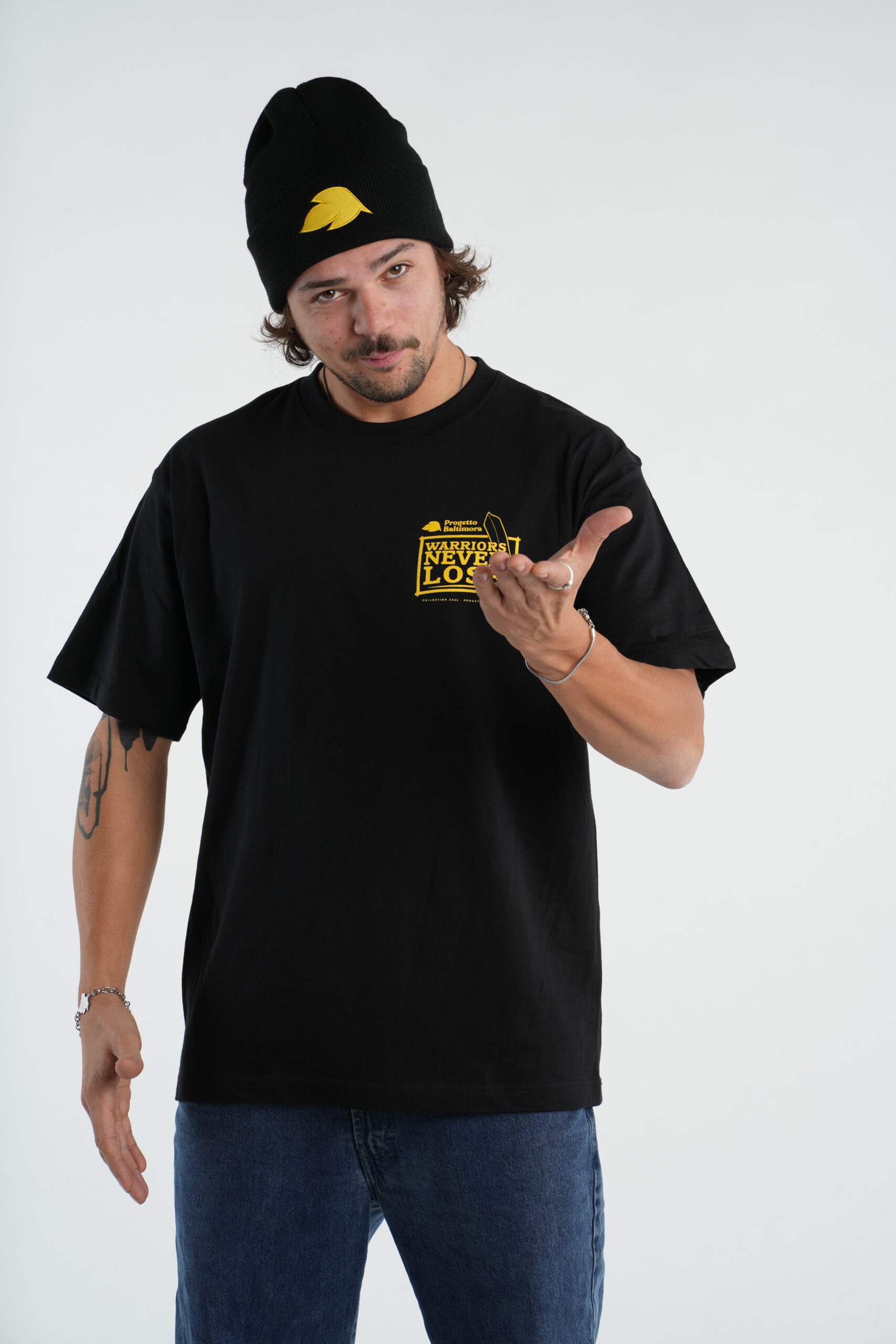 T-Shirt Nera “Warriors Never Lose” - immagine 7