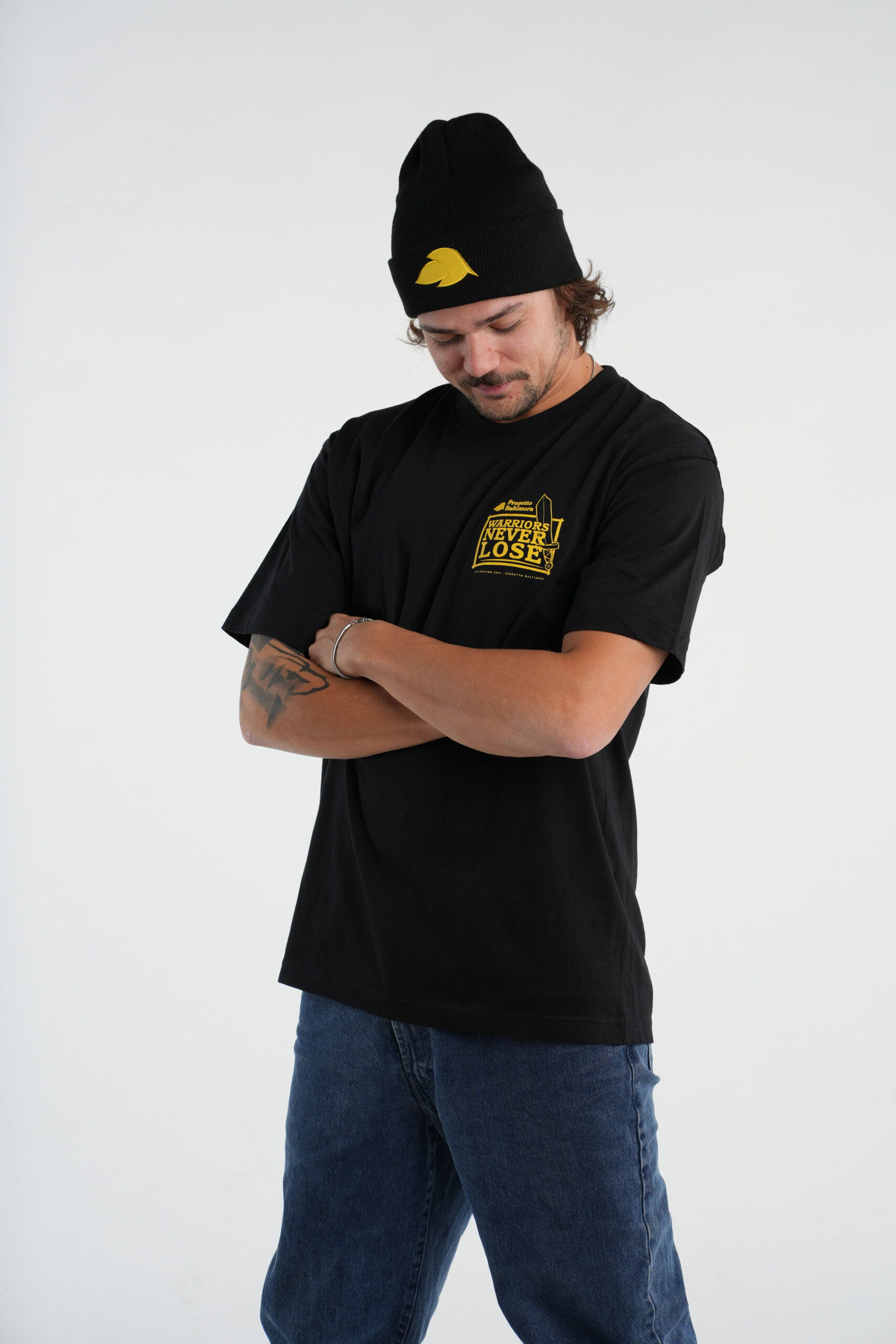T-Shirt Nera “Warriors Never Lose” - immagine 5