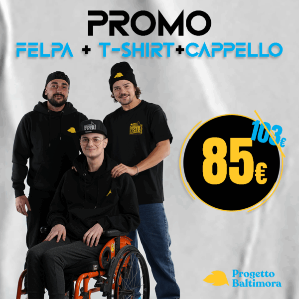 Bundle “Warriors Never Lose” – Felpa + T-Shirt + Cappellino